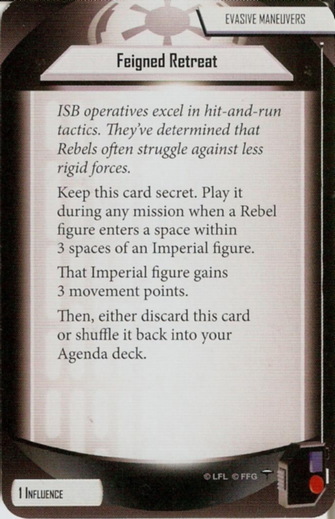 Evasive Maneuvers card: /images/agendaDecks/Bespin Gambit/Feigned Retreat.jpg
